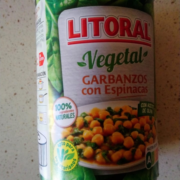 photo of Litoral Garbanzos Con Espinacas shared by @veg-ana on  15 Jan 2021 - review
