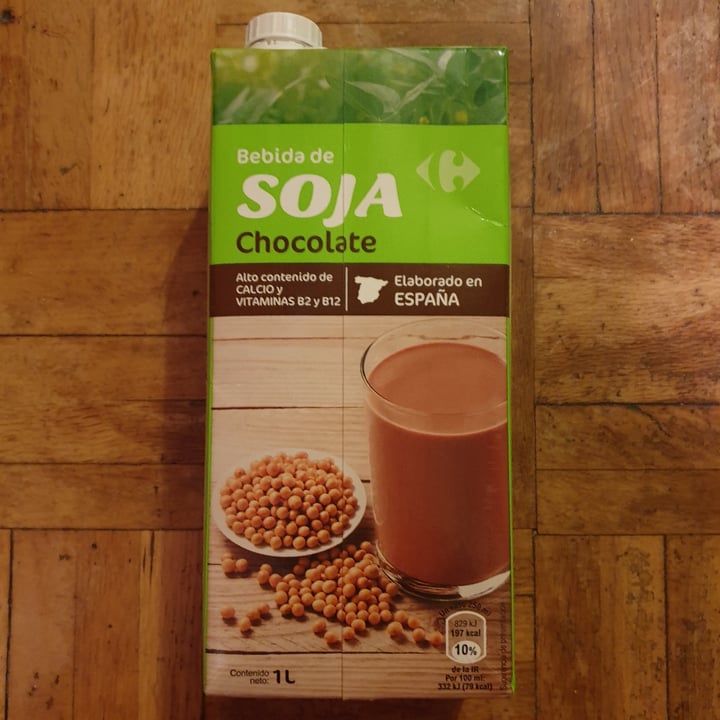 photo of Carrefour Bebida de soja chocolate shared by @batvegan on  19 Nov 2020 - review