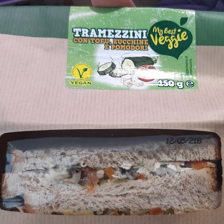 photo of My Best Veggie Tramezzini tofu, zucchine e pomodori shared by @paoletta79 on  28 Apr 2021 - review