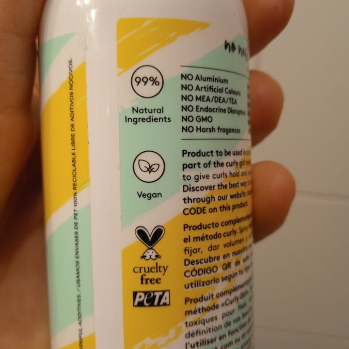photo of Cocunat Curl Spray, Fijador Del Rizo shared by @betulla on  09 Apr 2022 - review