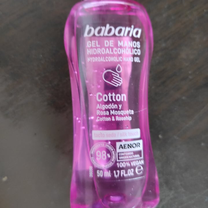 photo of Babaria Bio  Gel de manos hidroalcohólico Cotton shared by @saramon95 on  27 Sep 2021 - review