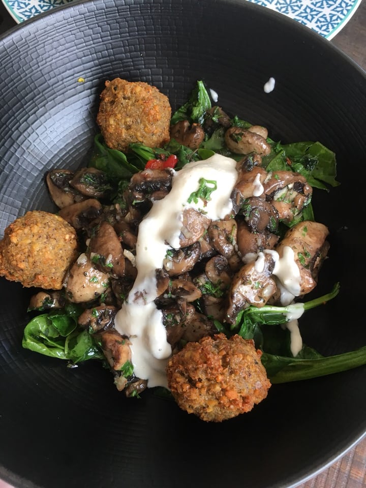 photo of Cafe Organic Mushroom Stack shared by @baliveganguide on  05 Jul 2018 - review