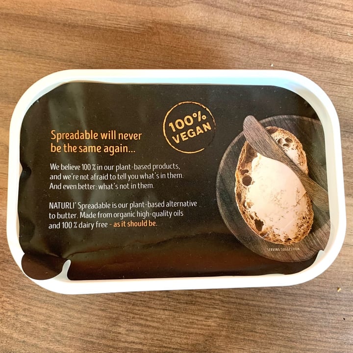 photo of Naturli' Naturli butter shared by @vegpledge on  12 Sep 2021 - review