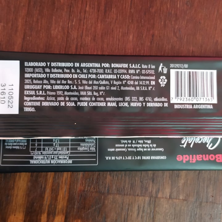 review photo of Bonafide Chocolate para taza shared by @agustina99 on 21 Dec 2020 - review