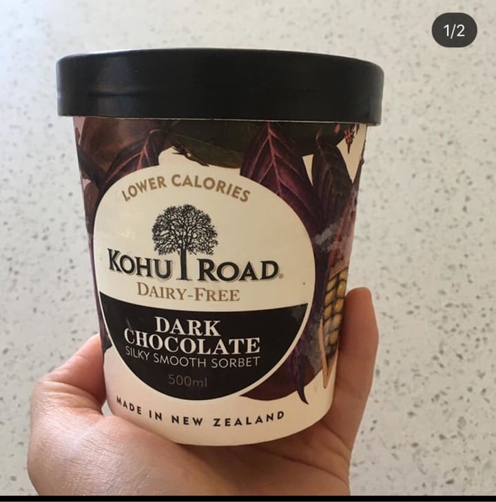 photo of Kohu Road Dark Chocolate Sorbet shared by @carmenlim on  06 May 2020 - review
