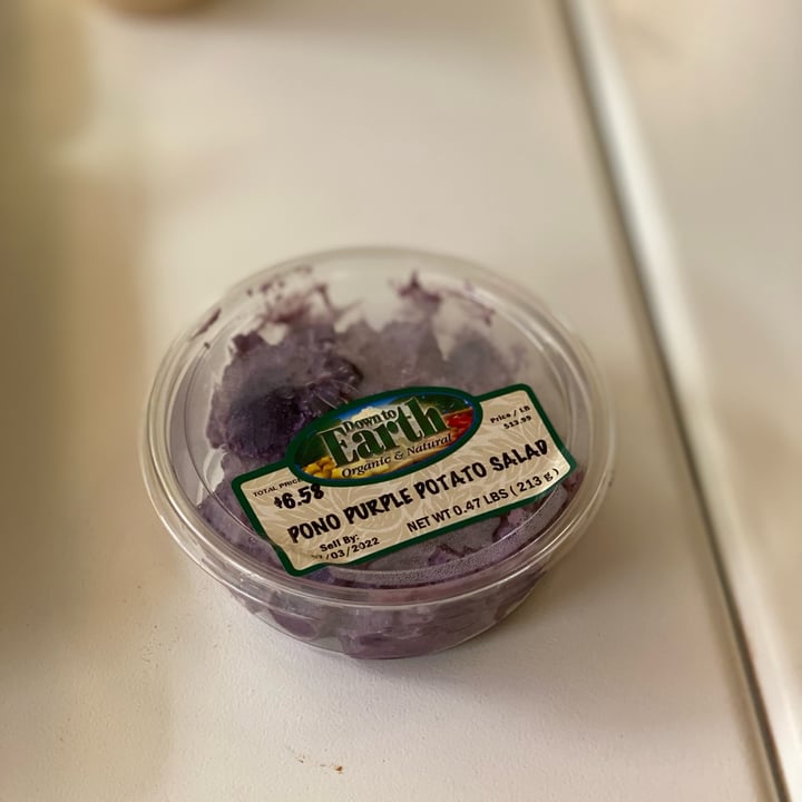 photo of Down to Earth Organic & Natural - Kakaako Pono Purple Potato salad shared by @johnthevegan on  29 Jun 2022 - review