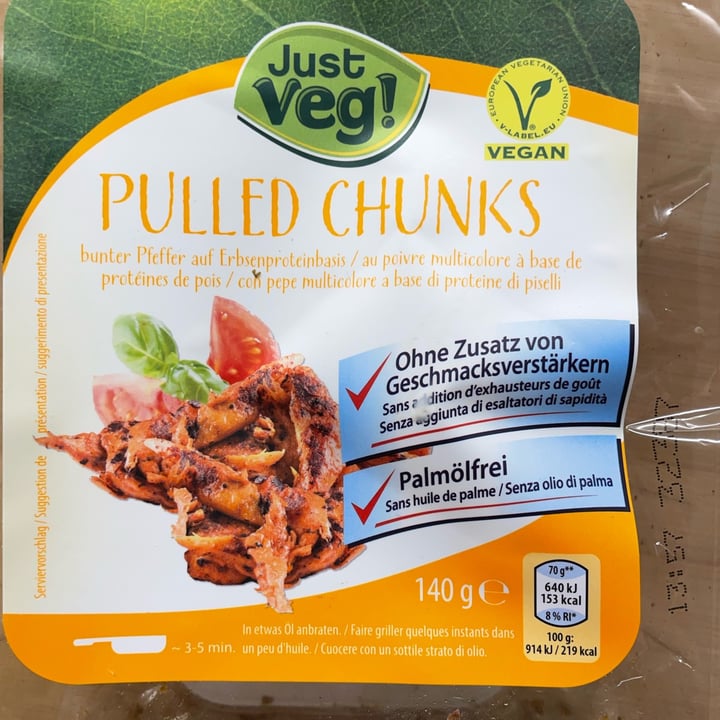 photo of Just Veg! (ALDI Italy) Pulled chunks shared by @petrat on  20 Mar 2022 - review