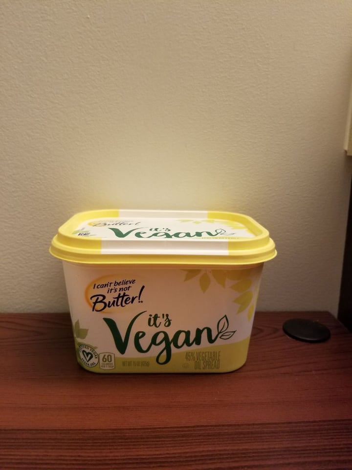 photo of I Can't Believe It's Not Butter! I Cant Believe Its Not Butter! It’s Vegan (45% Vegetable Oil Spread) shared by @elliehart on  22 Aug 2019 - review