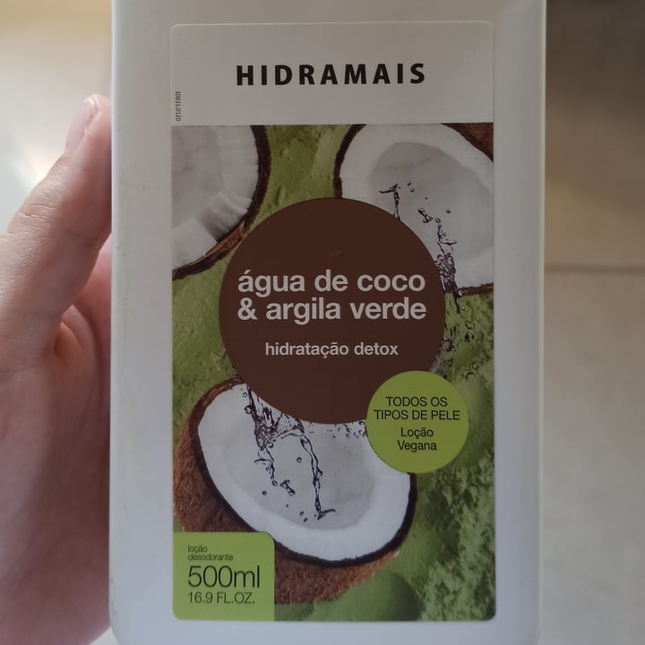 photo of Hidramais Hidratante Água de Coco & argila verde shared by @palomasantos on  29 Jan 2022 - review
