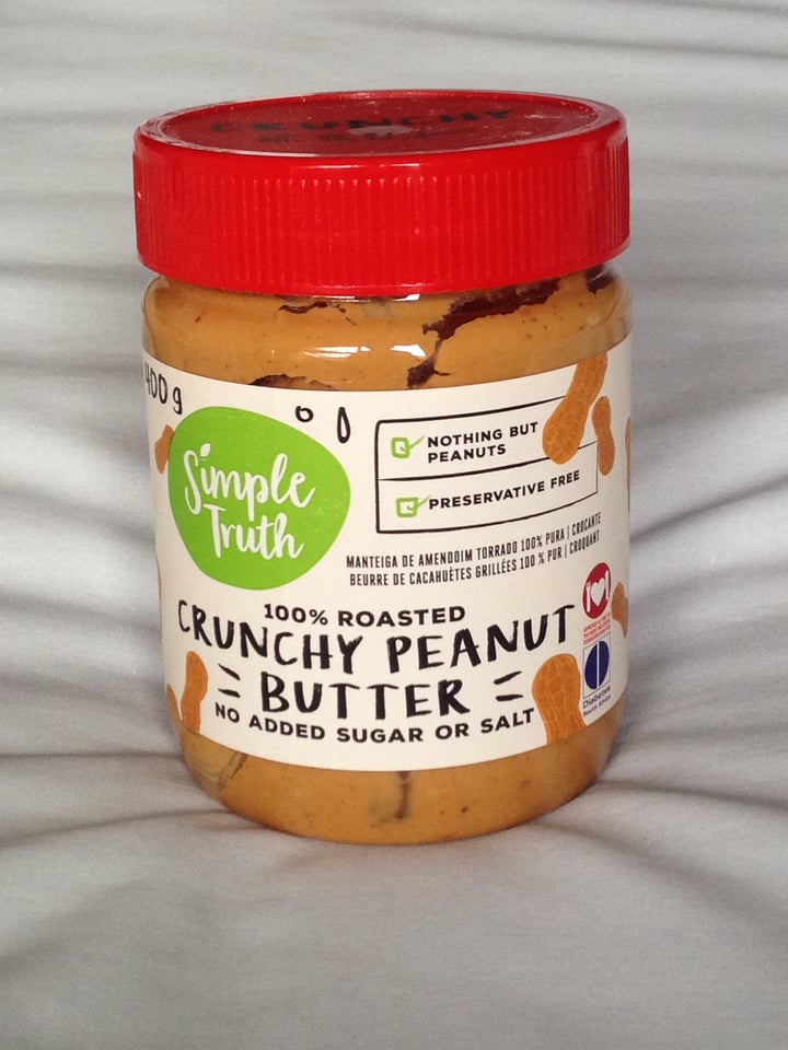 photo of Simple Truth Crunchy peanut butter No Added Sugar or Salt shared by @maesti on  12 Dec 2019 - review