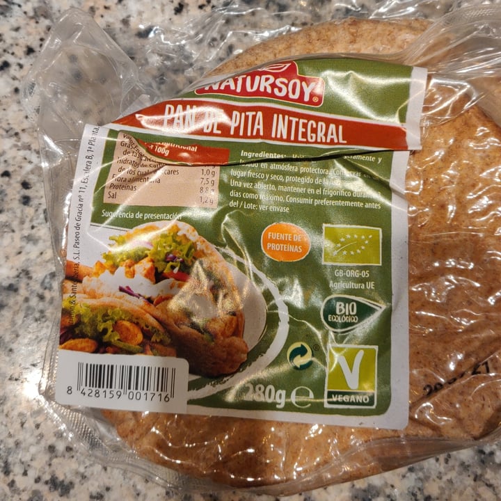 photo of Natursoy Pan de Pita integral shared by @joxi on  12 Jul 2021 - review
