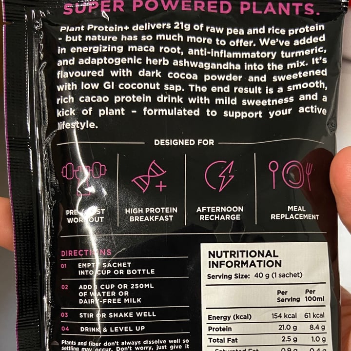 photo of LVL Life Plant Protein+ shared by @yuki18 on  16 Aug 2020 - review