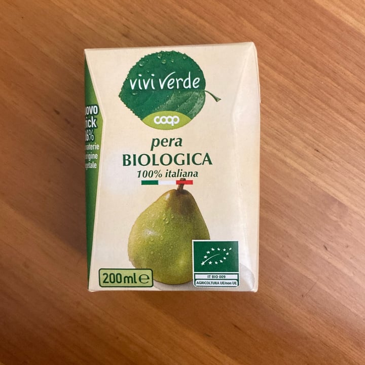 photo of Vivi Verde Coop Succo Pera 200ml shared by @flasol on  06 Nov 2021 - review
