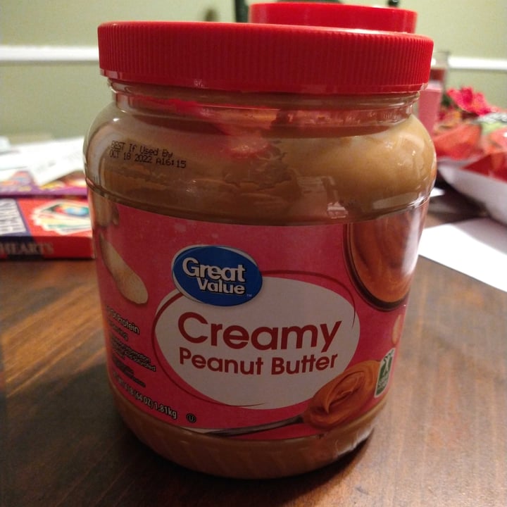 photo of Great Value  Creamy Peanut Butter shared by @brianpyz on  30 Dec 2021 - review