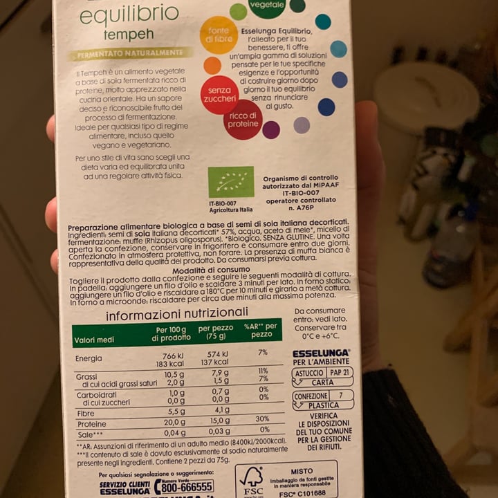 review photo of Esselunga tempeh shared by @lucreziavilla on 14 Mar 2022 - review
