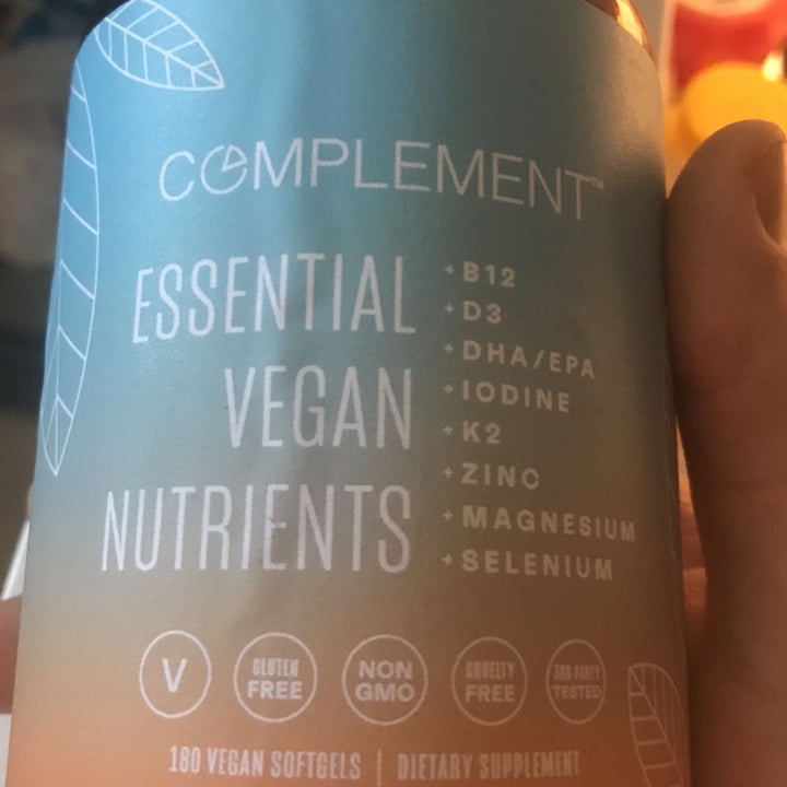 photo of Complement Complement Essential shared by @veganenthusiast4life on  20 Dec 2021 - review