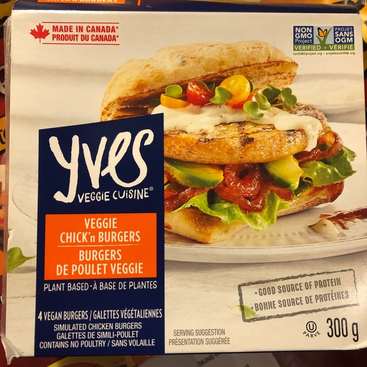 photo of Yves Veggie Cuisine Veggie chicken burger shared by @blessidthevegan on  15 Mar 2021 - review