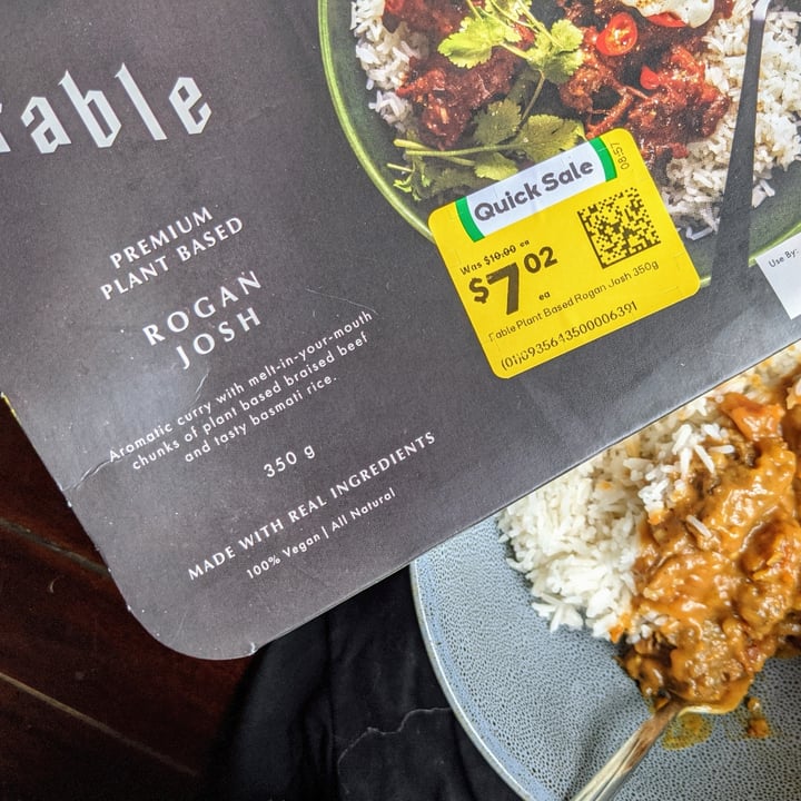 photo of Fable Ready To Eat Meal- Rojan Josh shared by @nj220 on  20 Feb 2021 - review
