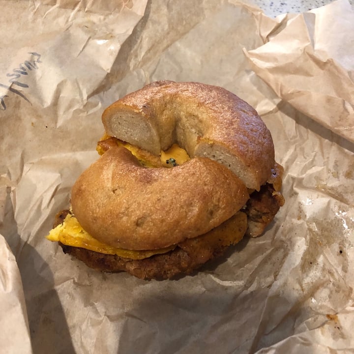 photo of Hark! Cafe Bagel Sandwich With Egg,  Sausage And Cheese shared by @annettej on  18 Apr 2021 - review