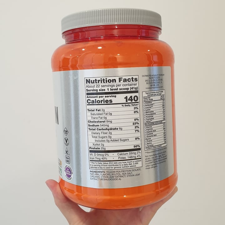photo of Now Sports Pea Protein shared by @chapche on  11 Jan 2022 - review