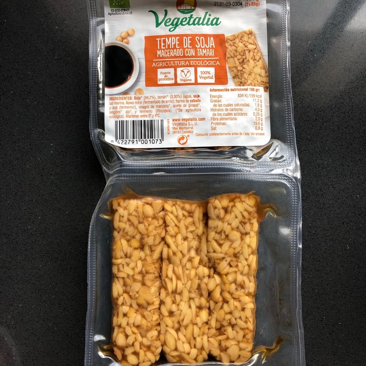 photo of Vegetalia Tempe de soja macerado con tamari shared by @laiavegana on  30 Sep 2021 - review