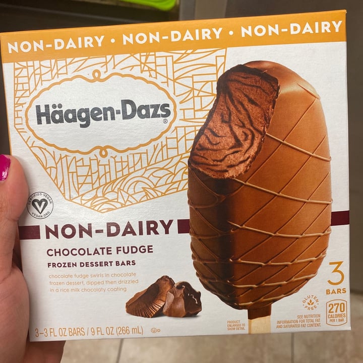photo of Häagen-Dazs Chocolate Fudge Bars shared by @andreagritz on  08 Feb 2021 - review