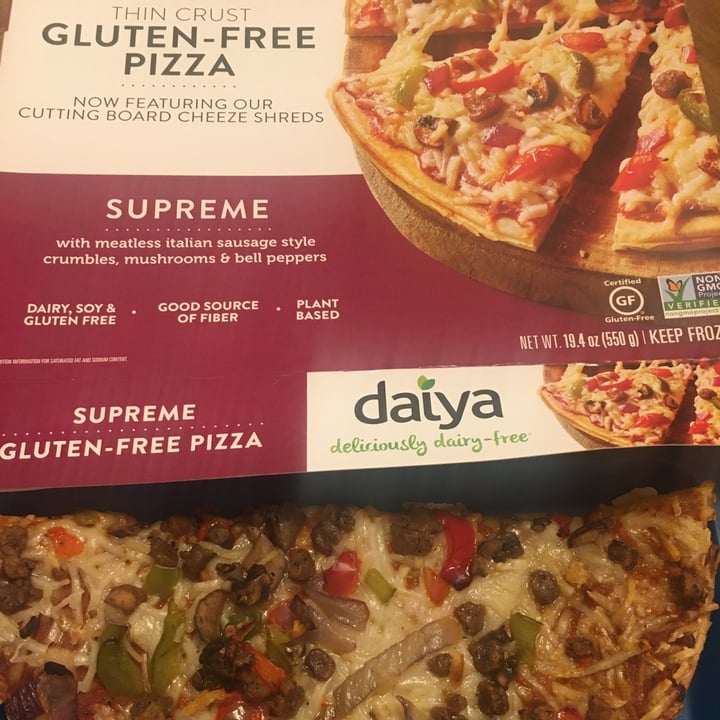 photo of Daiya Supreme Pizza Sausage, Mushrooms & Bell Peppers shared by @skeeter on  24 Jan 2021 - review