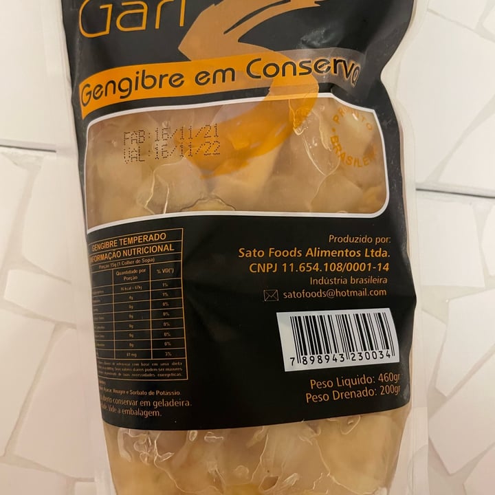 photo of Gari Gengibre em conserva shared by @rhh on  02 Jun 2022 - review