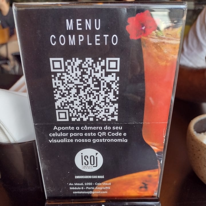 photo of Isoj Nikkei Drinks Ceviche Vegano shared by @steinescritora on  08 May 2022 - review