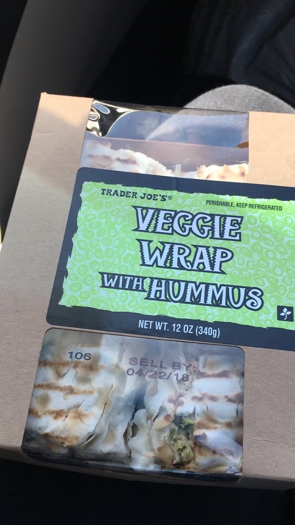 photo of Trader Joe's Veggie Wrap with Hummus shared by @veganlita on  14 Jan 2020 - review