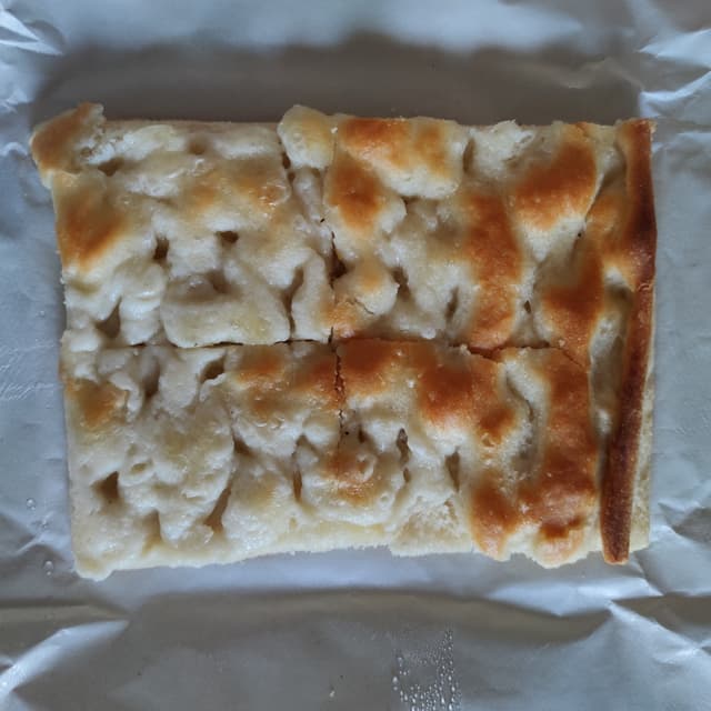 Foto do prato “Focaccia vegana”