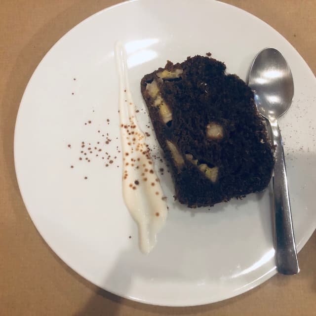 Photo of the dish “Pastel de chocolate con plátano”