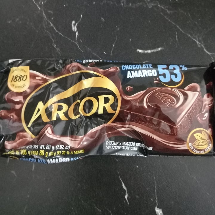 photo of Arcor Chocolate amargo 53% shared by @danimarques on  31 Aug 2021 - review