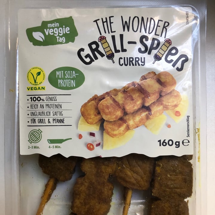 photo of Mein Veggie Tag The Wonder Grillspieß curry shared by @splashh on  27 May 2021 - review