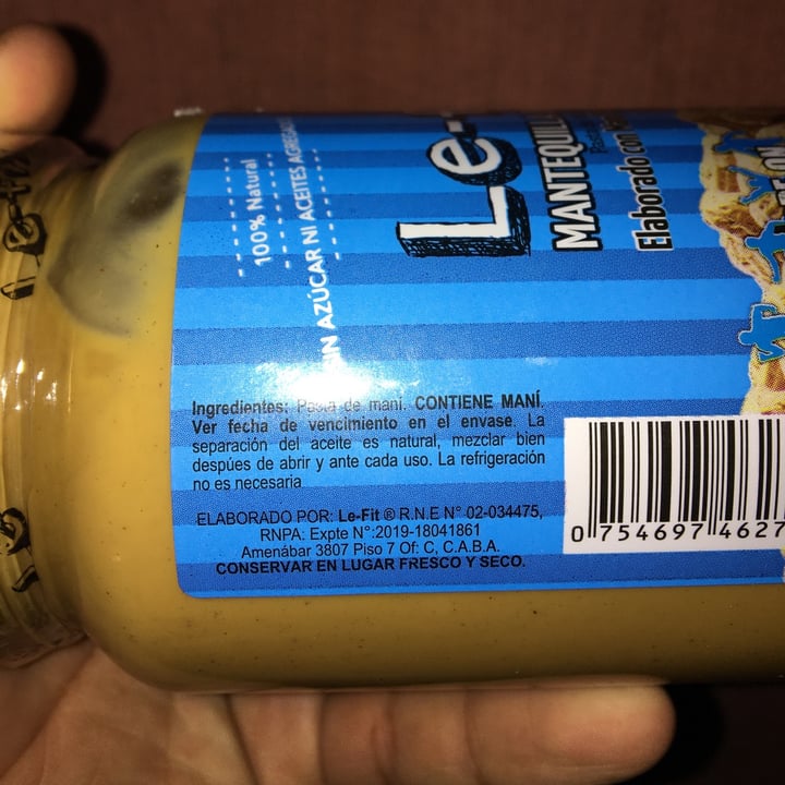 photo of Le-Fit Mantequilla De Mani Natural shared by @rodrigo on  31 May 2021 - review