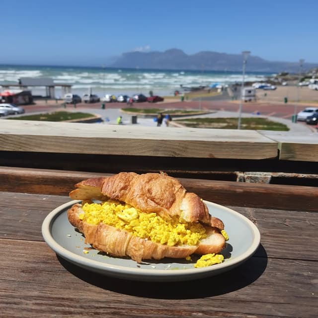 Photo of the dish “Tofu Scramble On Croissant”