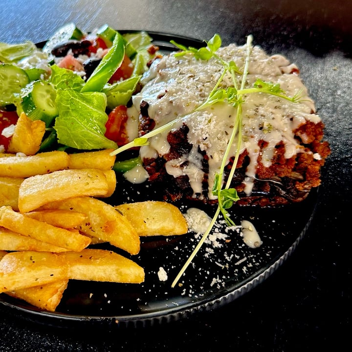 photo of Yiayia's Garden Unorthodox Moussaka shared by @veganmikey on  11 Dec 2022 - review