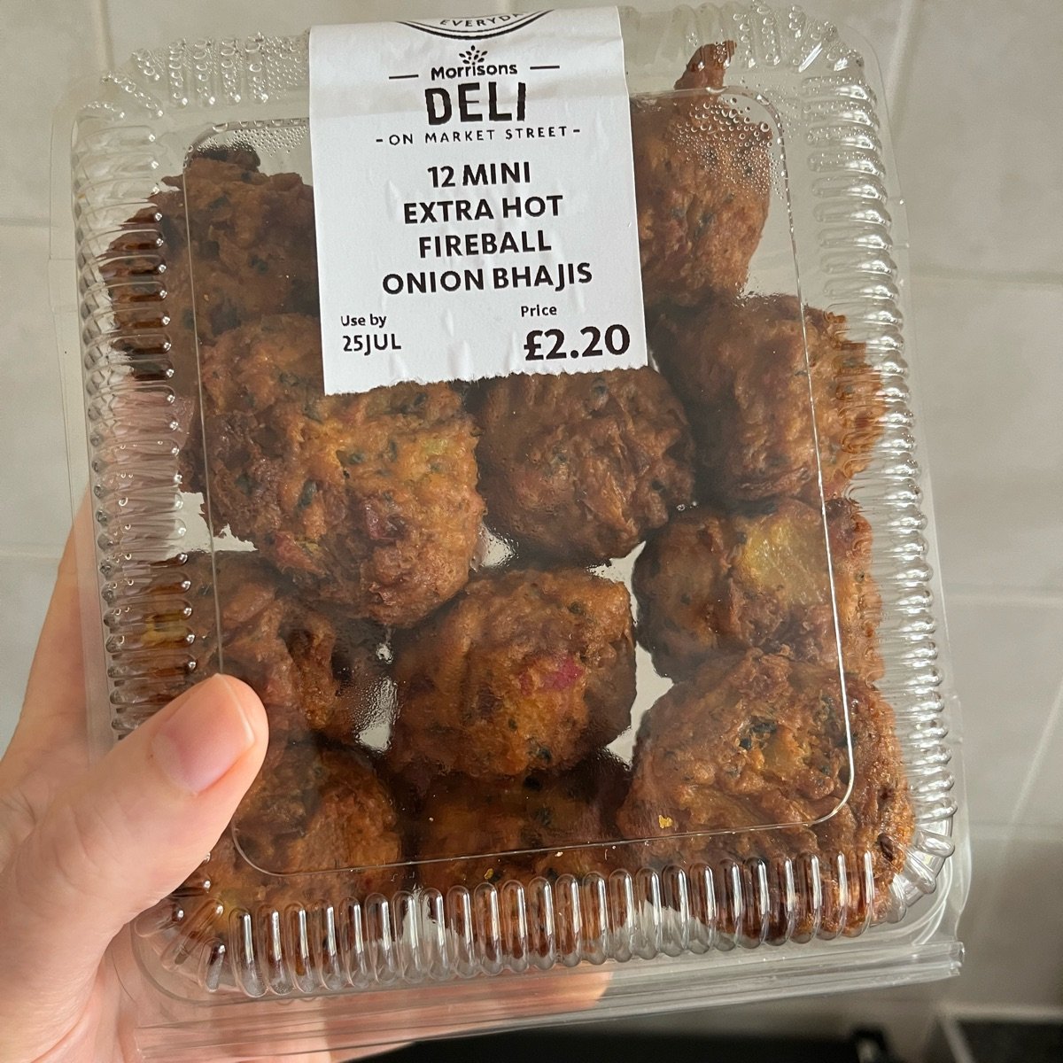 Morrisons 12 Mini Extra Hot Fireball Onion Bhajis Reviews abillion