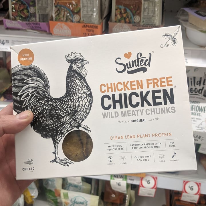 photo of Sunfed Sunfed® Chicken Free Chicken™ Wild Meaty Chunks shared by @hannibal on  09 Aug 2019 - review