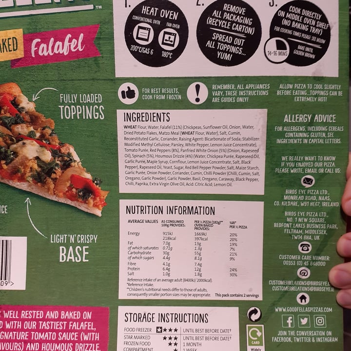 photo of Goodfella's Falafel Pizza shared by @tillymjo on  25 Nov 2020 - review