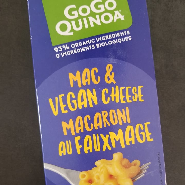 photo of GoGo Quinoa Mac & vegan cheese shared by @paamela on  05 Nov 2021 - review