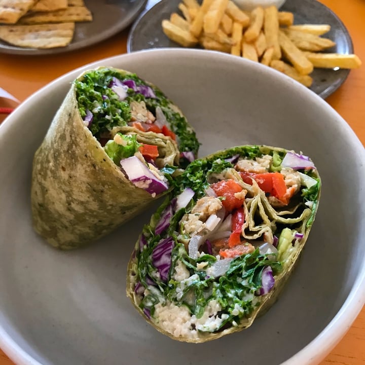 review photo of The Roots Salad Bar Mediterranean Bowl (wrap) shared by @auralins on 22 Feb 2020 - review