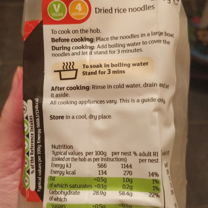 photo of Sainsbury's Rice Noodles shared by @plumesworld on  19 Jan 2021 - review