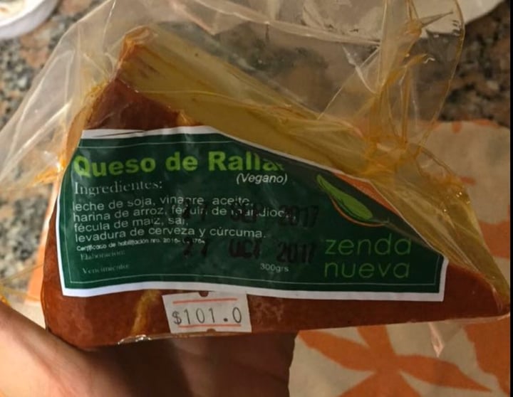photo of Zenda Nueva Queso de rallar shared by @juliaarena on  08 Oct 2019 - review