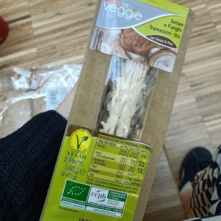 photo of Despar Veggie Seitan e funghi trammezzini bio shared by @giuliadaylily on  08 Apr 2022 - review