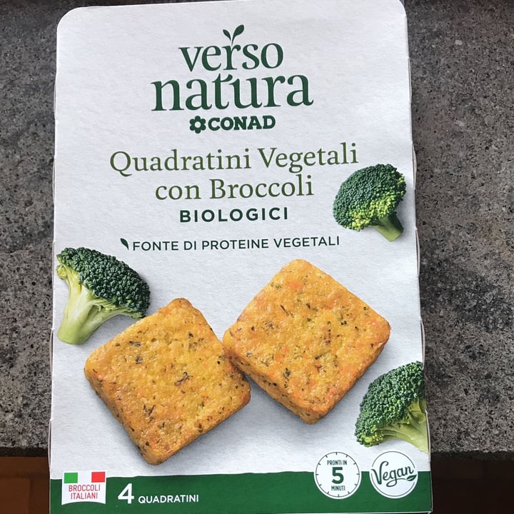 photo of Verso Natura Conad Veg Quadratini vegetali con broccoli biologici shared by @nabel on  26 Oct 2022 - review