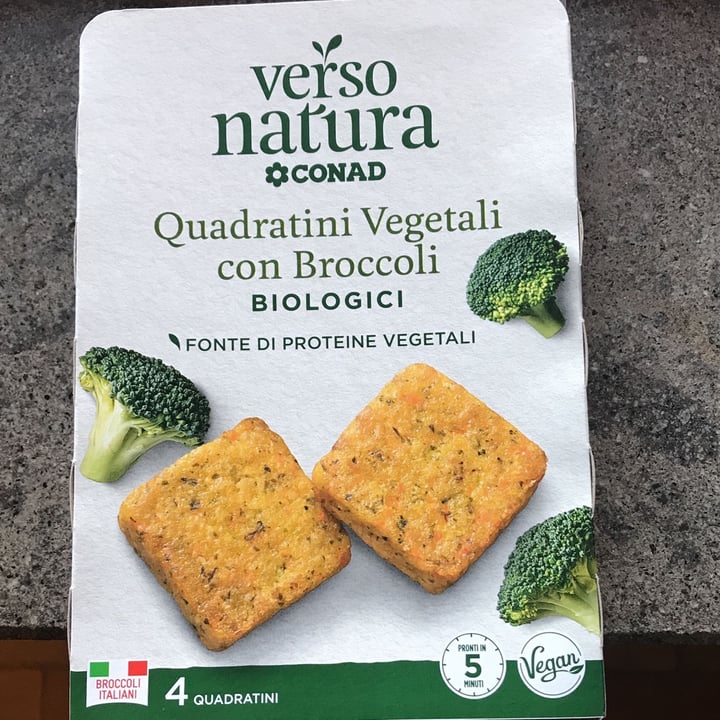 review photo of Verso Natura Conad Veg Quadratini vegetali con broccoli biologici shared by @nabel on 26 Oct 2022 - review