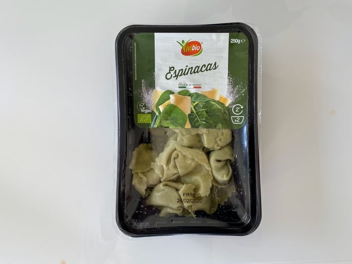 review photo of Carrefour Tortellini De Espinacas Y Queso Vegano shared by @dobarganes on 10 Dec 2019 - review