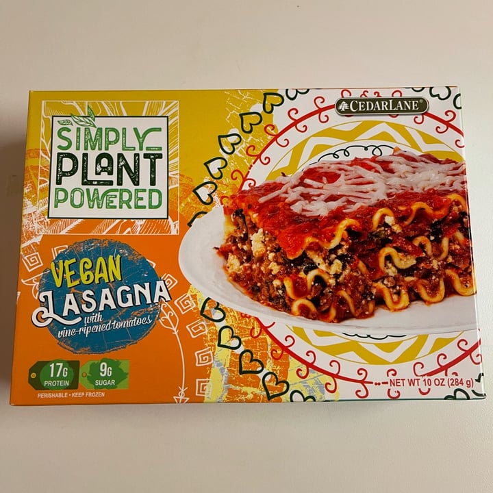 photo of Cedarlane  Vegan Lasagna shared by @courtlynn on  22 Oct 2021 - review