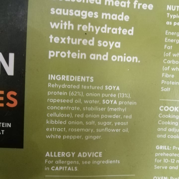 photo of Meat Free Veggie Kitchen Meat Free Sausages shared by @cattybass on  30 Apr 2020 - review